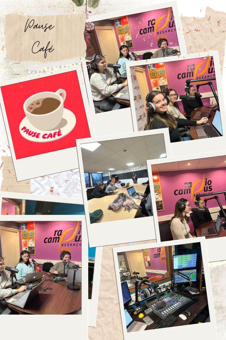 équipe pause café du projet tuteuré "radio campus"
